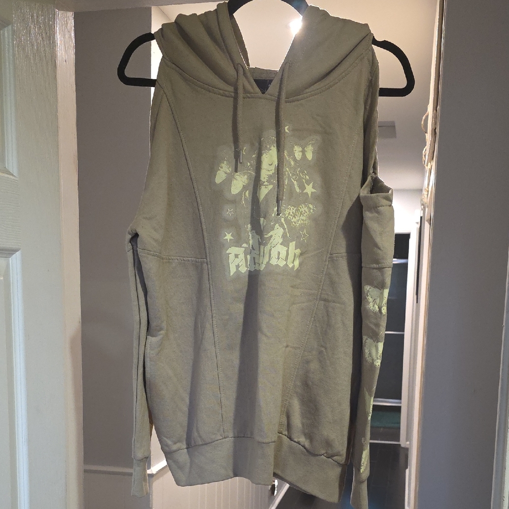 Women's Olive or Tan Sleeveless Hoodie